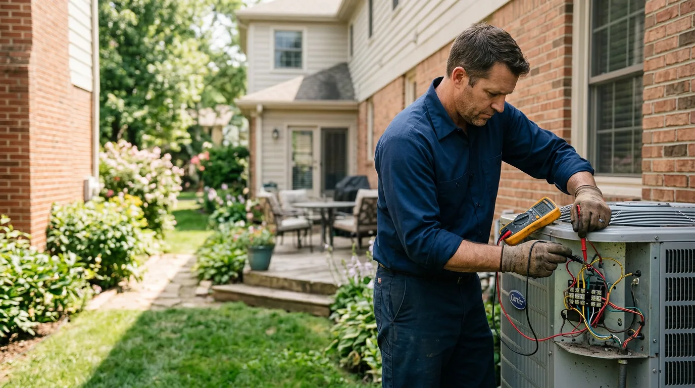 HVAC technician working near Powell, TN
